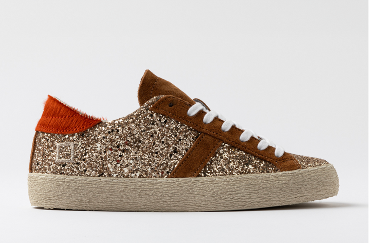 D.a.t.e. Hill Low Glitter Trainer