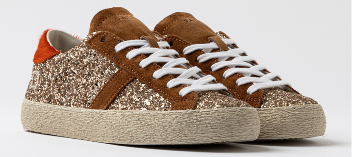 D.a.t.e. Hill Low Glitter Trainer