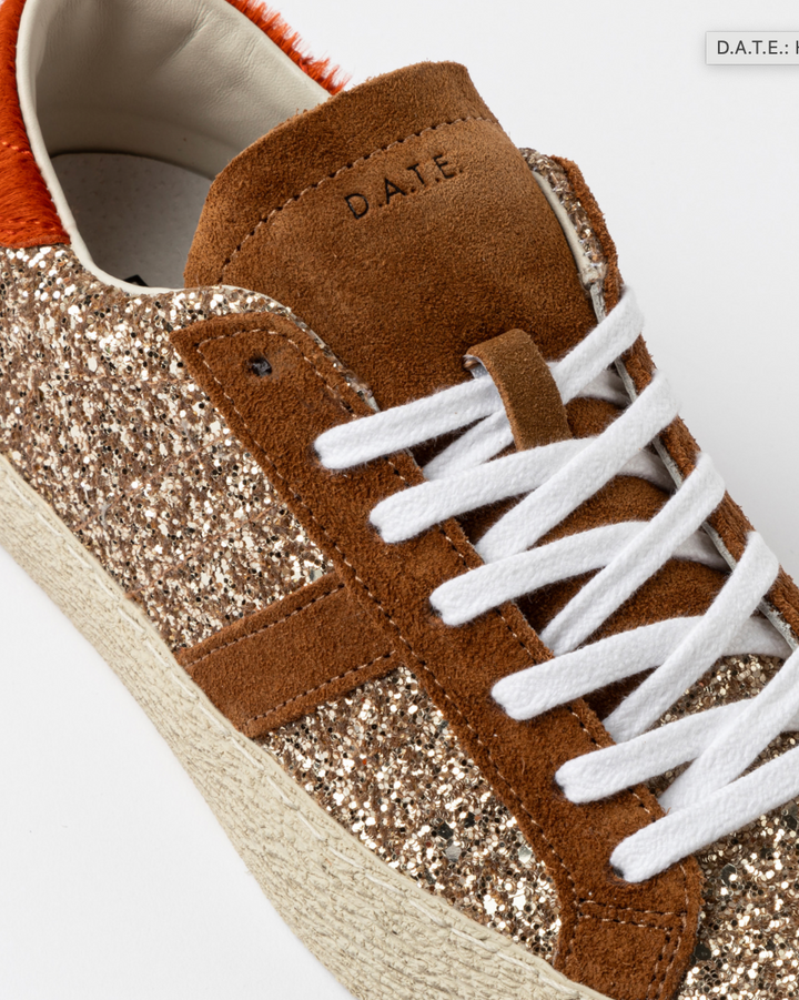 D.a.t.e. Hill Low Glitter Trainer