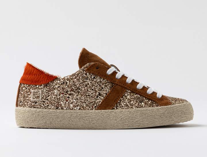 D.a.t.e. Hill Low Glitter Trainer