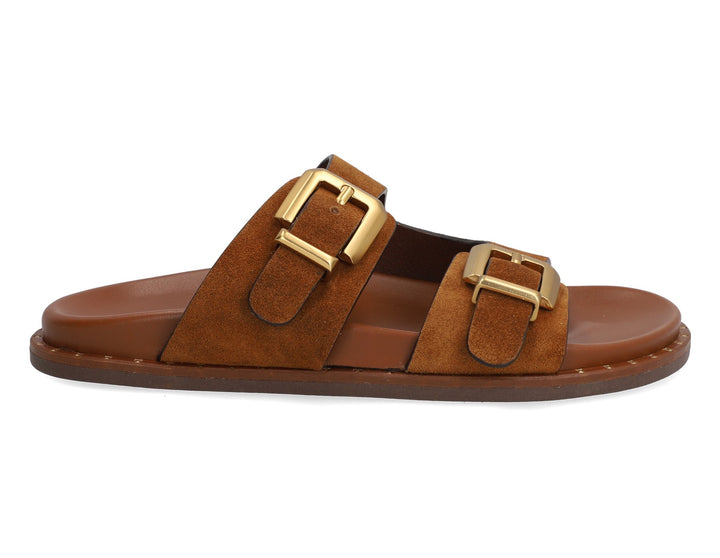 Alpe Suede Buckle Sandals