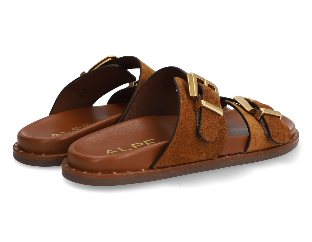 Alpe Suede Buckle Sandals