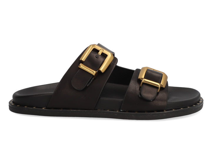 Alpe Leather Buckle Sandals