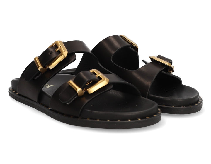 Alpe Leather Buckle Sandals