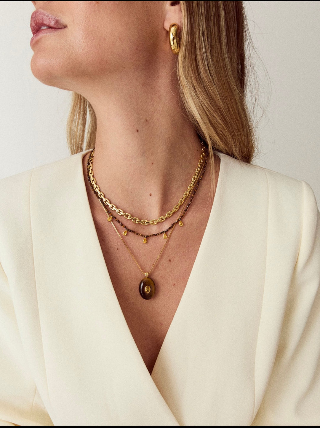 Talis Chains Rock Stone Necklace