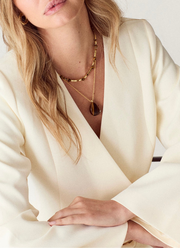 Talis Chains Rock Stone Necklace