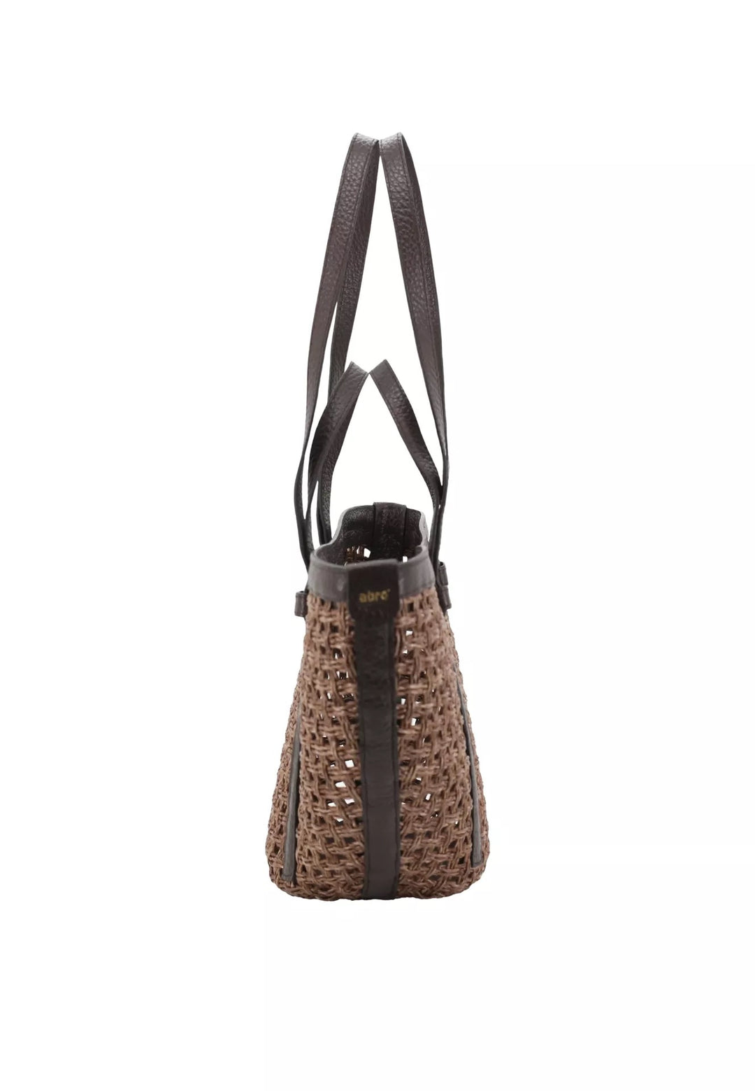 Abro Shopper Medium Raffia/Leather Bag