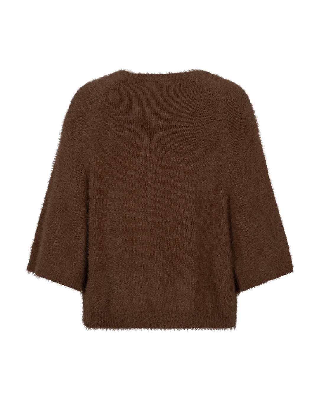 Red Button Fuzzy Cardigan