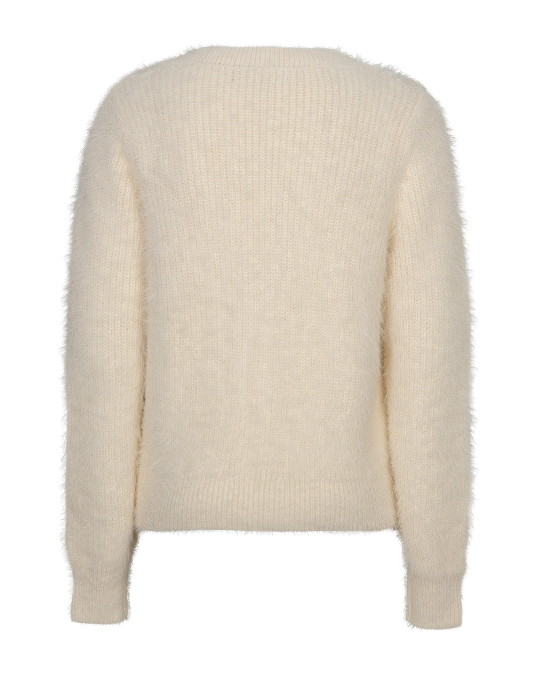 Red Button Fuzzy Cardigan