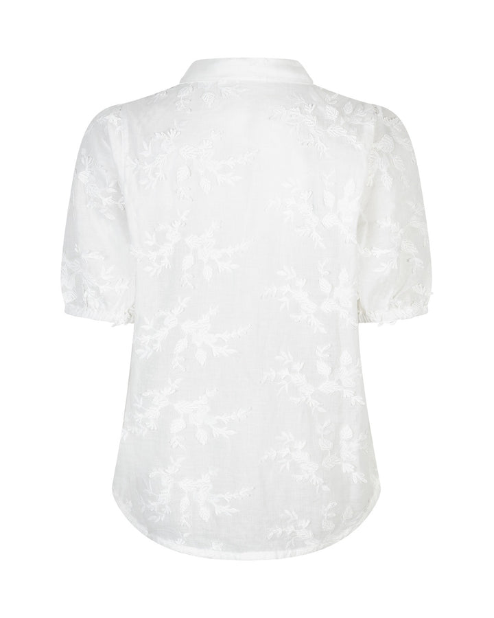 Red Button Victoria Blouse