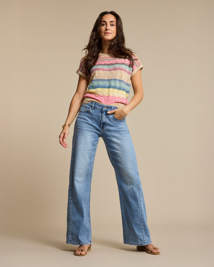 Red Button Claudette Jeans
