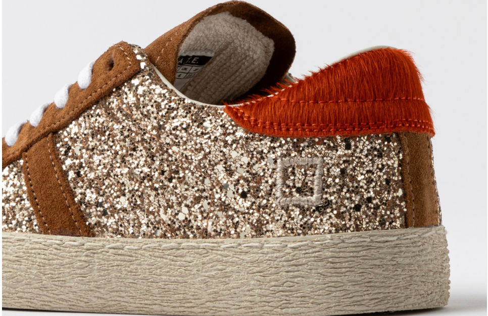 D.a.t.e. Hill Low Glitter Trainer