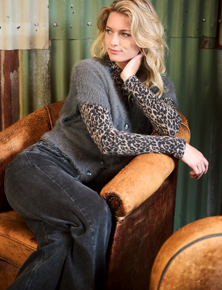 RB Sleeveless Fuzzy Gilet