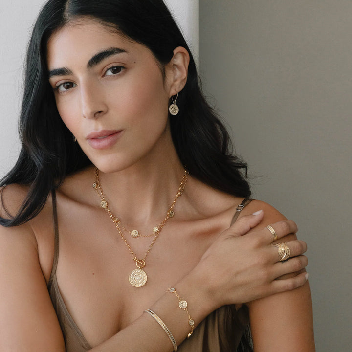 Anna beck Classic Gold station Necklace