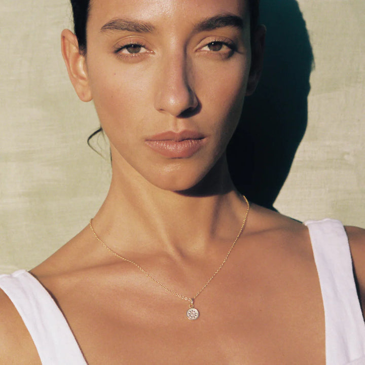 Anna Beck Gold Vermeil Small Circle Necklace