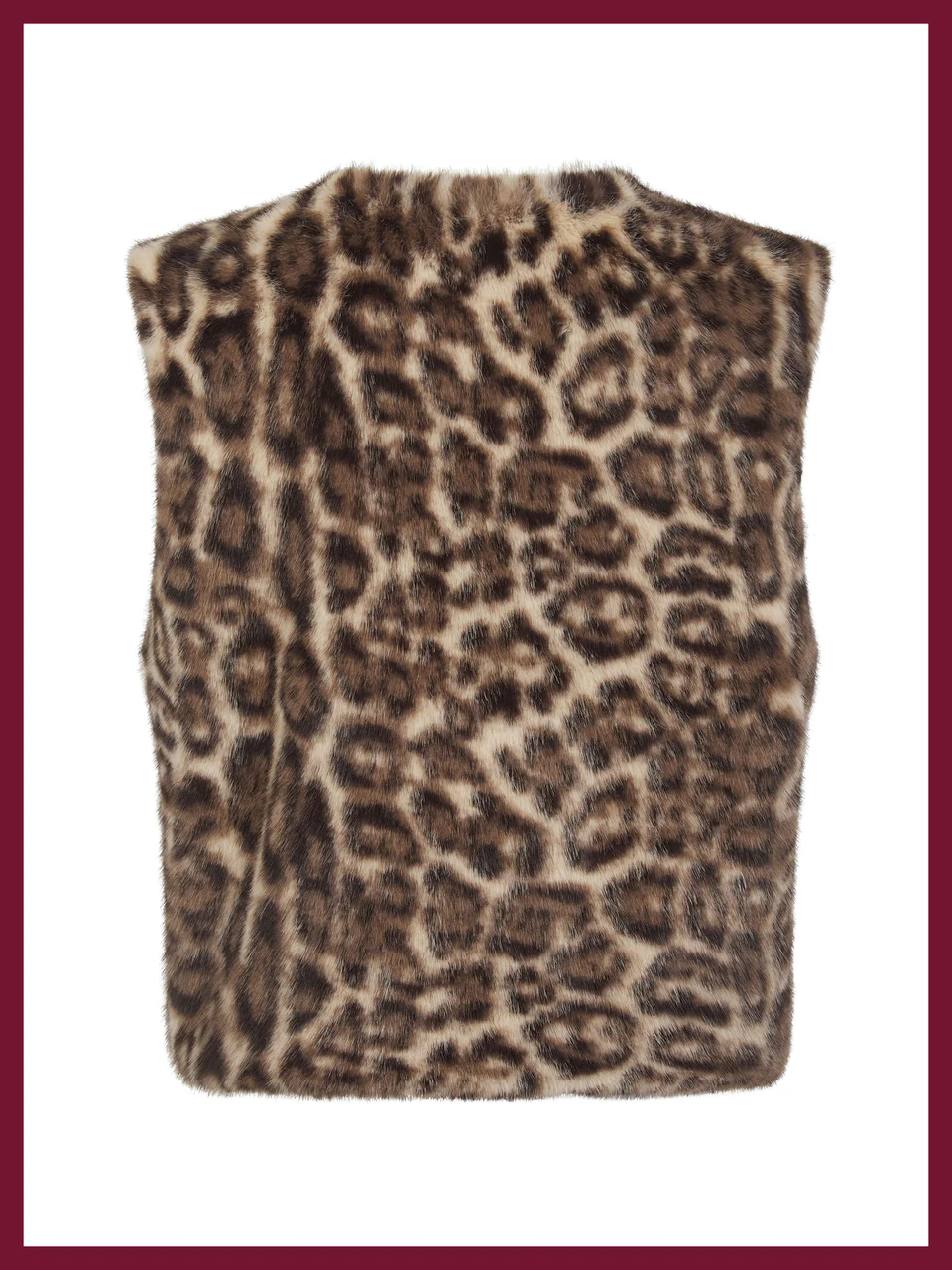 Nooki Faux Fur Gilet leopard