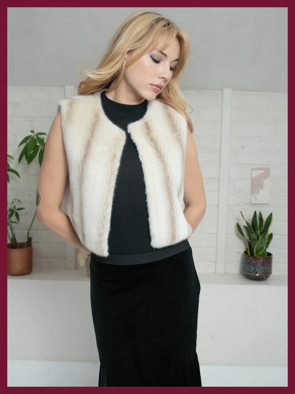 Nooki Faux Fur Gilet leopard