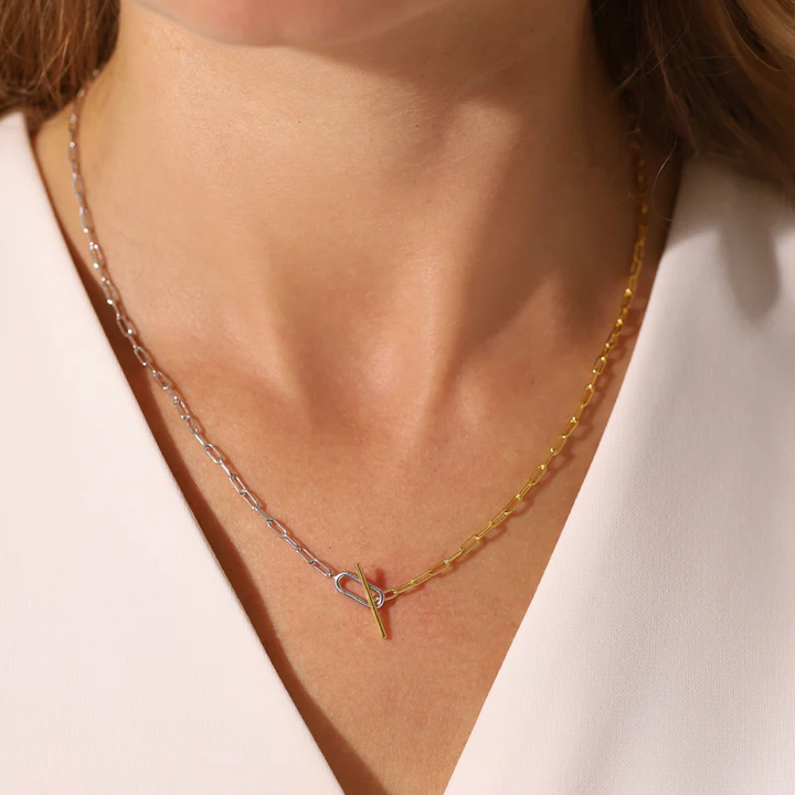 Gold Trip Two Tone Necklace