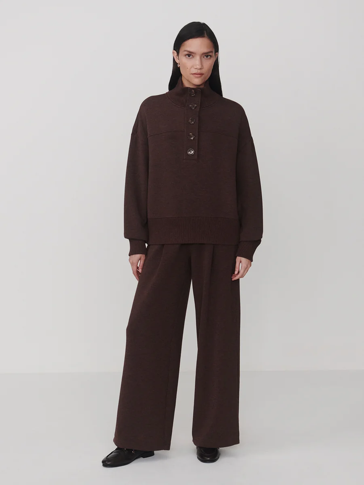 Varley Bronya Button Placket Sweater