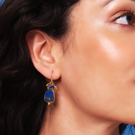 Ashiana Willow Lapis Earrings