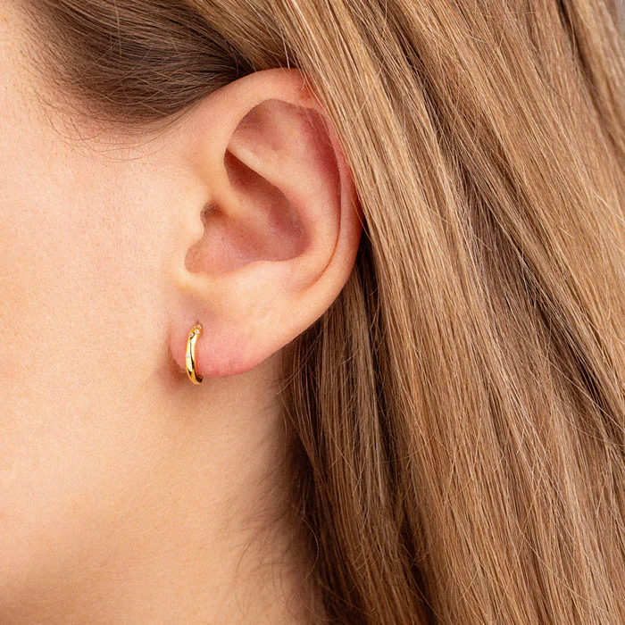 Gold Trip  Gold Huggie Hoops