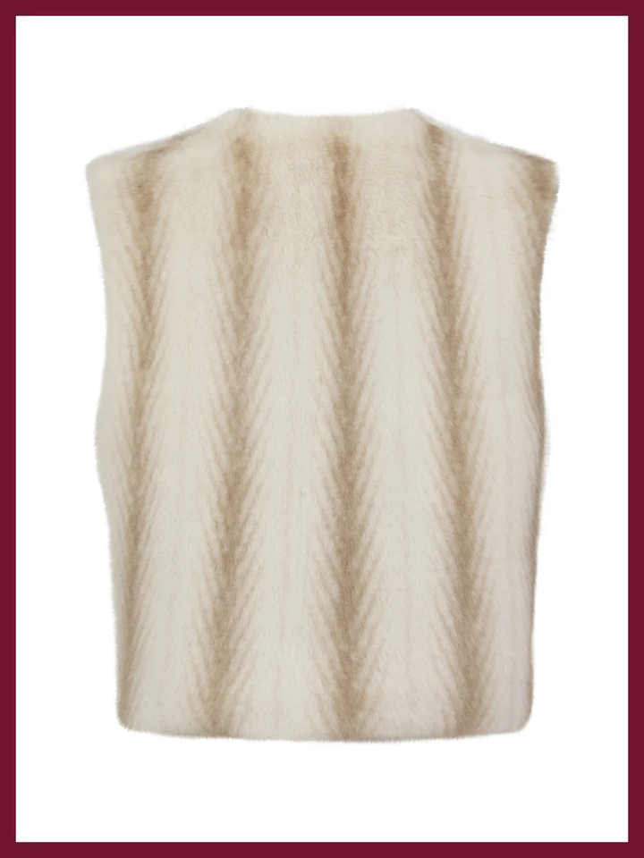 Nooki Faux Fur Gilet leopard