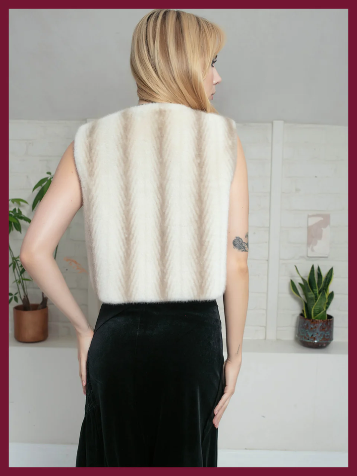 Nooki Faux Fur Gilet leopard