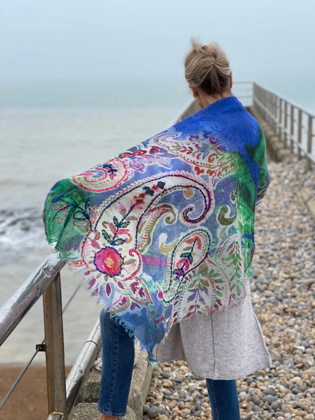 Jo Edwards Amara embassy wool scarf