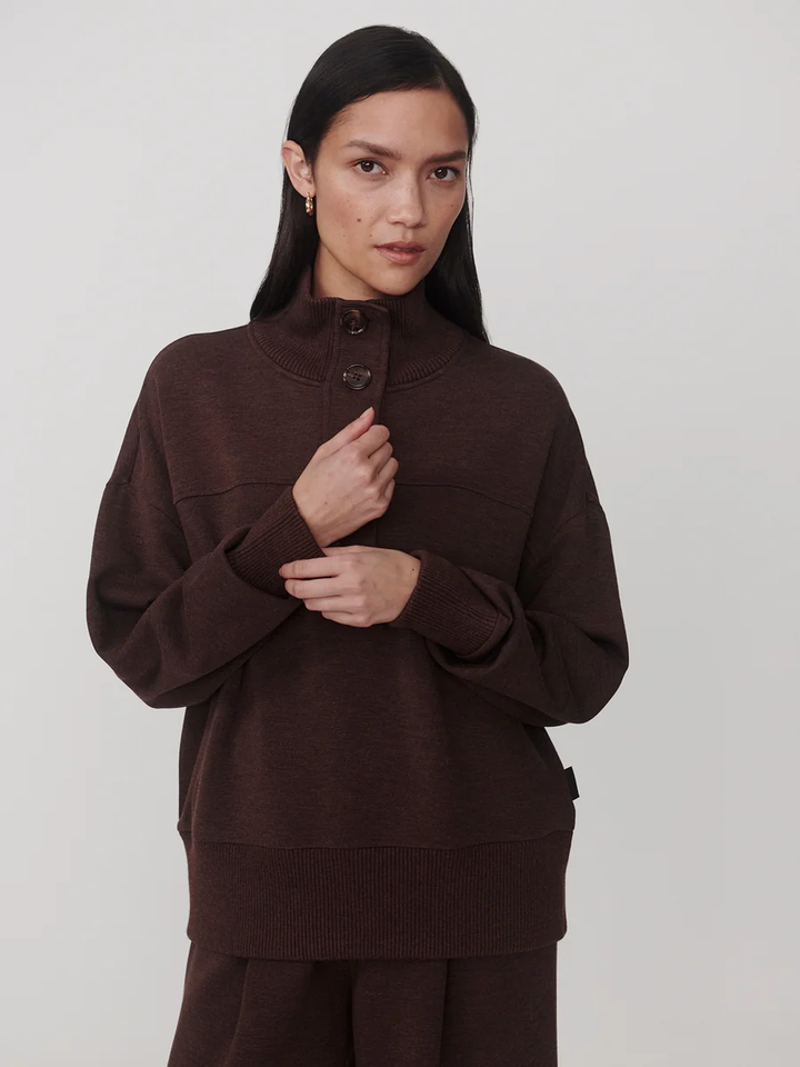 Varley Bronya Button Placket Sweater
