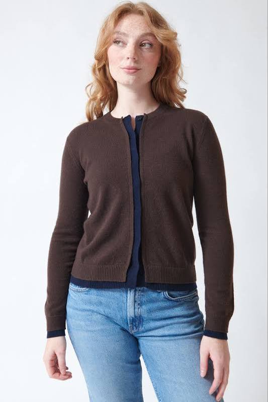 Jumper 1234 Double trim Cardigan