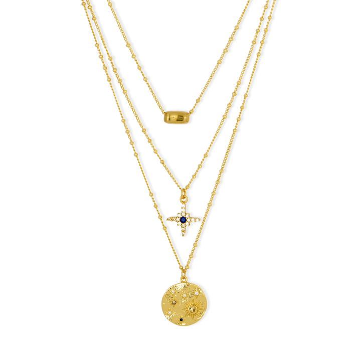 Ashiana Celeste 3 layer Necklace