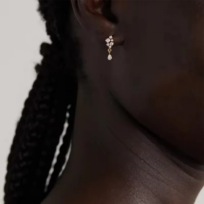 Gold Trip Silver Waterfall Earrings