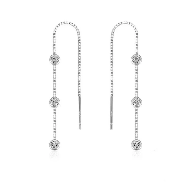 Gold Trip Waterfall thread Earrings