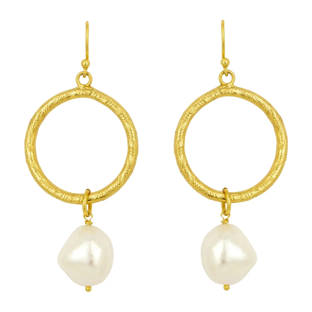 Ashiana Margot Pearl Earrings