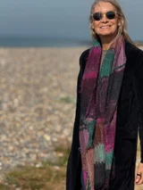 Jo Edwards Midnight wool scarf