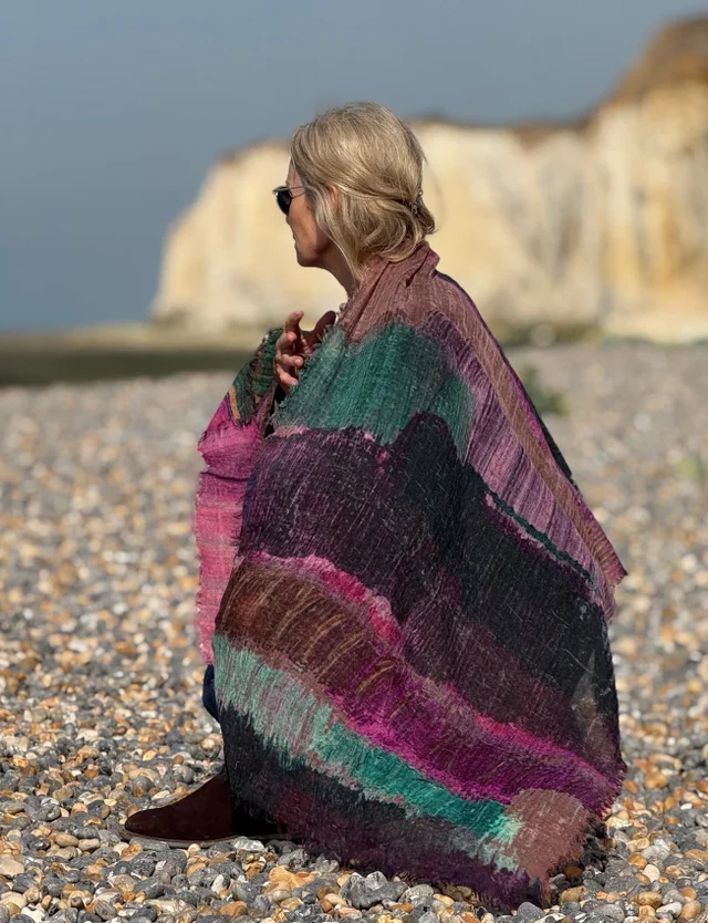Jo Edwards Midnight wool scarf