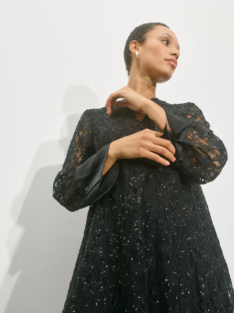 Mosmosh Yeni Lace Sequin Dress