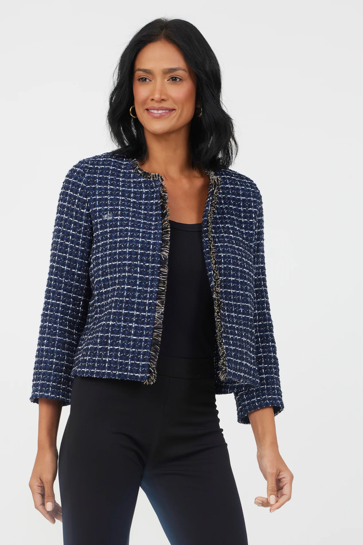 Suzy D Jorge Fray Trim Jacket